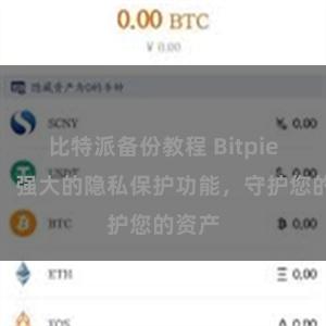 比特派备份教程 Bitpie钱包：强大的隐私保护功能，守护您的资产