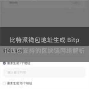 比特派钱包地址生成 Bitpie钱包支持的区块链网络解析