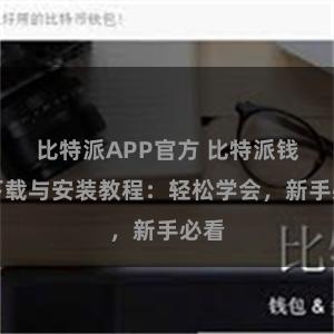 比特派APP官方 比特派钱包下载与安装教程：轻松学会，新手必看