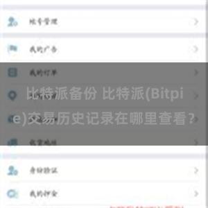 比特派备份 比特派(Bitpie)交易历史记录在哪里查看？