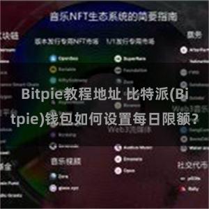 Bitpie教程地址 比特派(Bitpie)钱包如何设置每日限额？