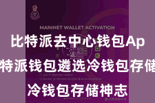 比特派去中心钱包App  比特派钱包遴选冷钱包存储神志